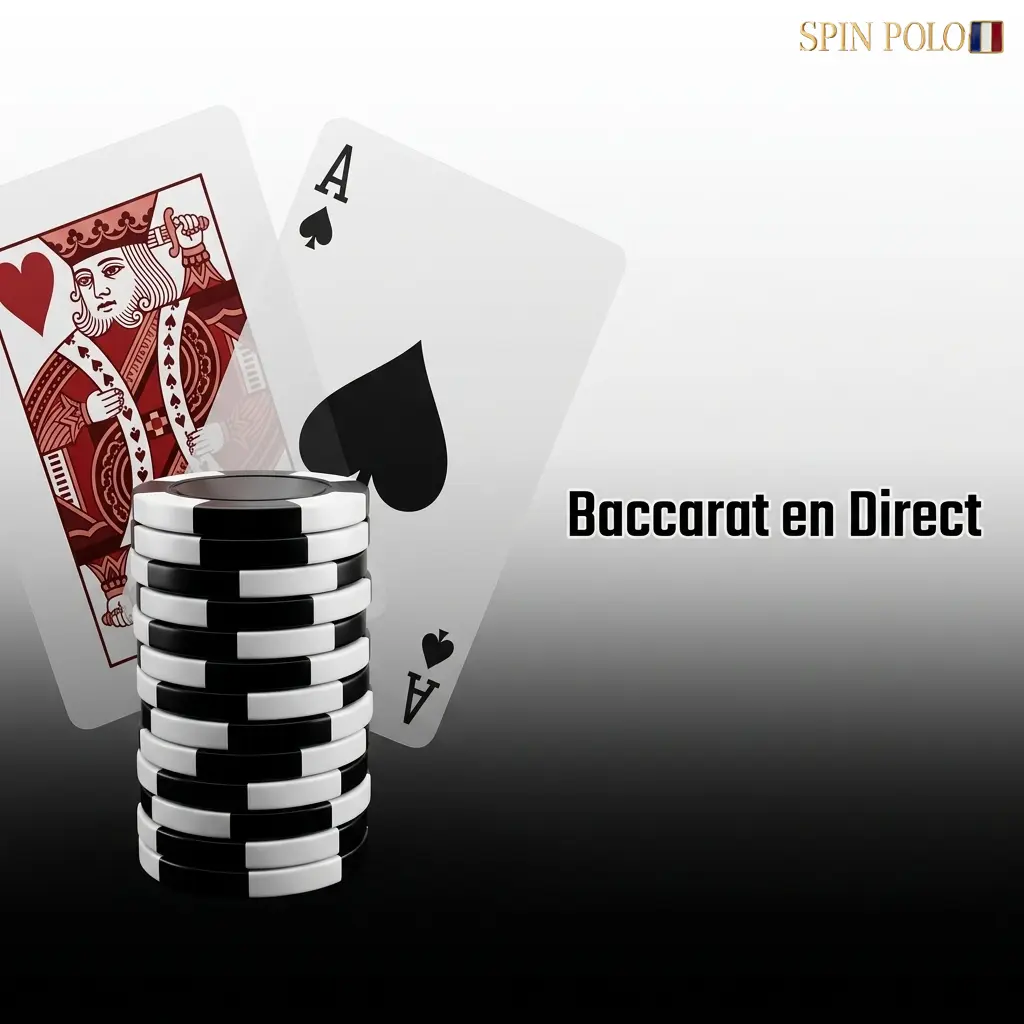 Table de baccarat en direct avec croupier professionnel distribuant des cartes sur Spinpolo
