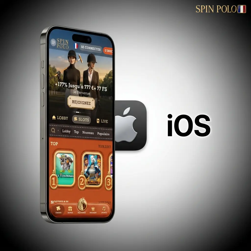 Application Spinpolo sur iPhone et iPad disponible sur l'App Store, compatible iOS 12.0 et versions ultérieures