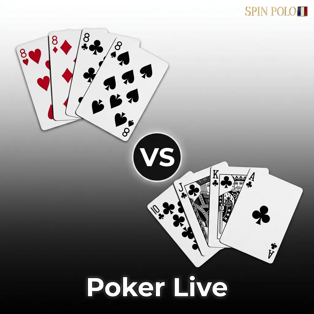 Tables de poker live chez Spinpolo avec croupier en direct, variantes Hold'em et Caribbean Stud disponibles